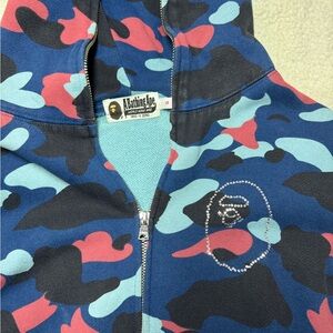 A Bathing Ape Women's Camouflage Jacket - Blue